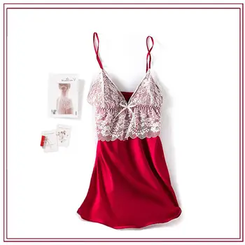 

Sexy Mini Young Lady Kimono Bathrobe Gown Blackless Burgundy Nightdress Sleepwear Casual Lace Bride Bridesmaid Wedding Robe