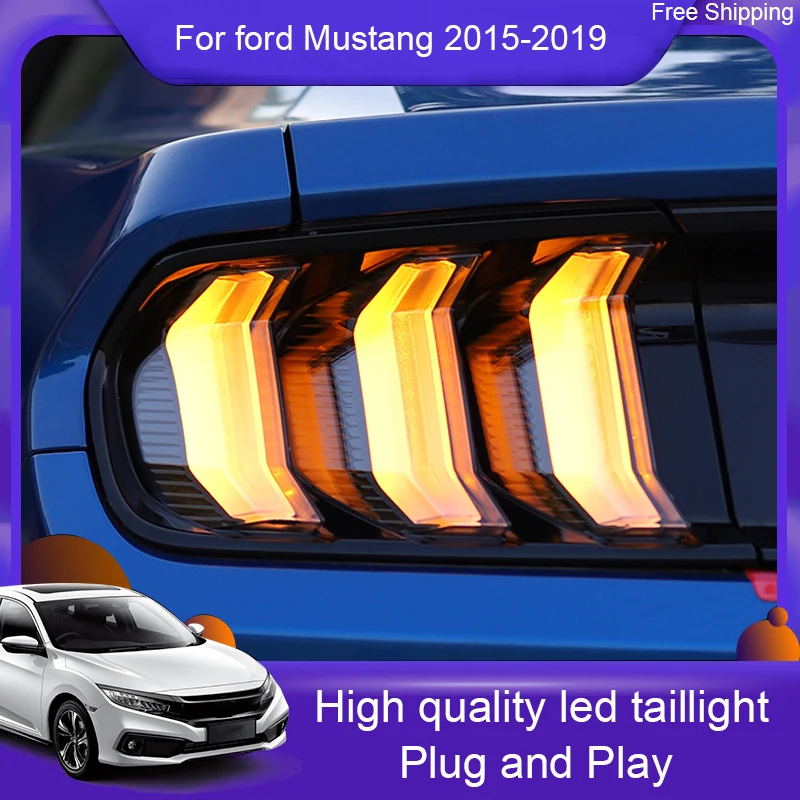 2xcar Стайлинг светодиодный задний фонарь для Ford Mustang хвост светильник s 2010-2014/2015 -2019