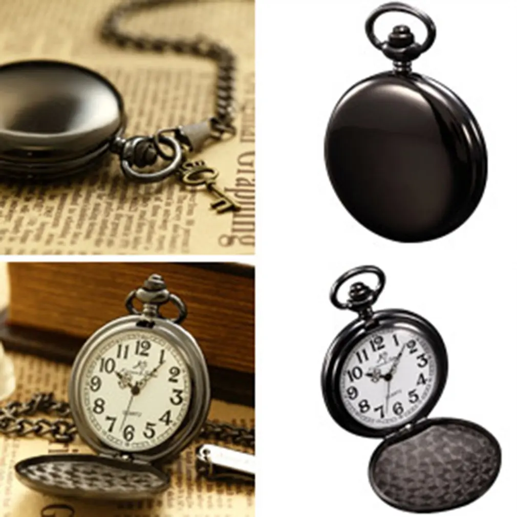 Бренд KS Ретро стиль серебряный гладкий Чехол белый циферблат аналоговый