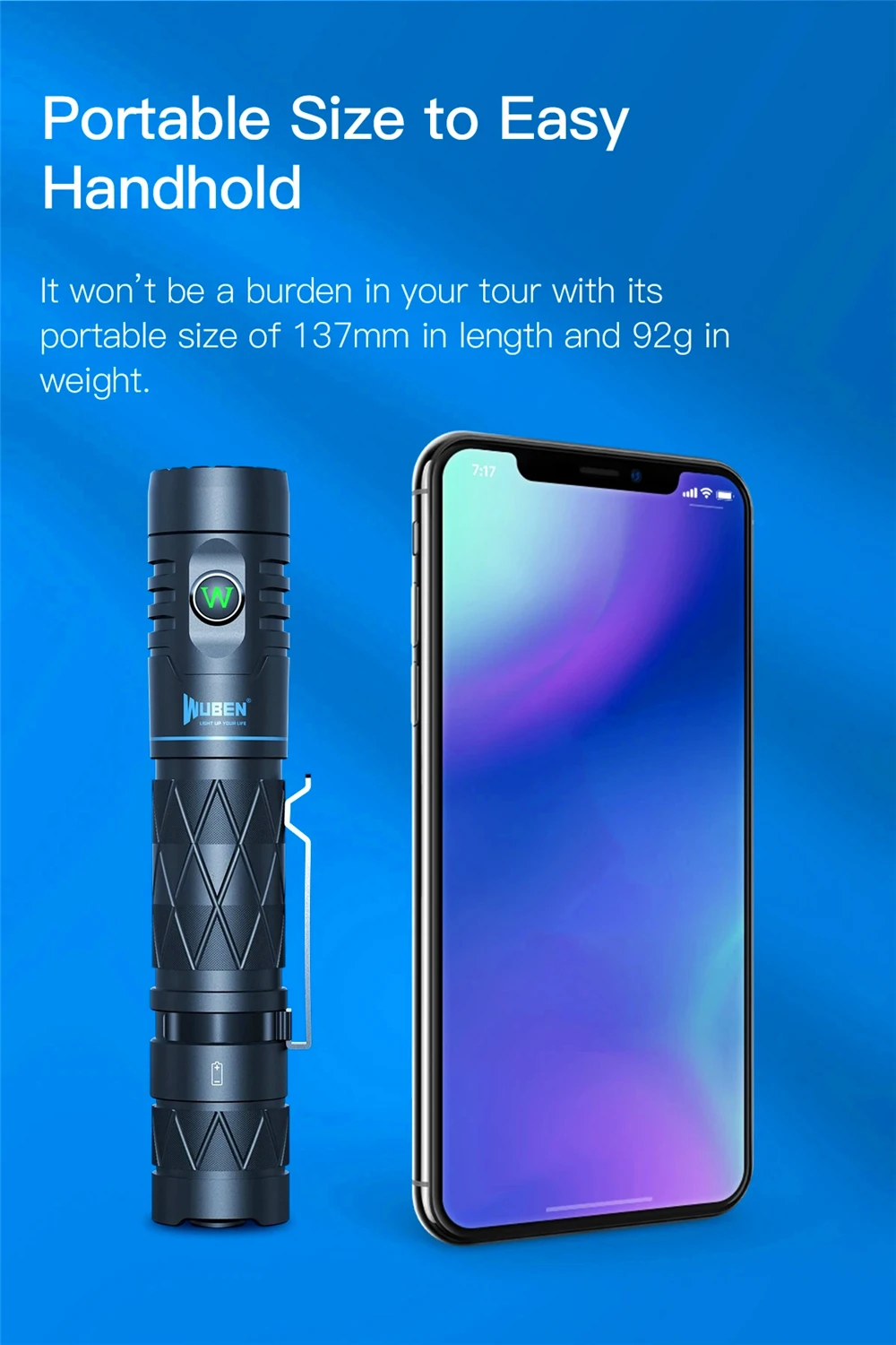 Wuben E12R Power Bank Flashlight description image 5