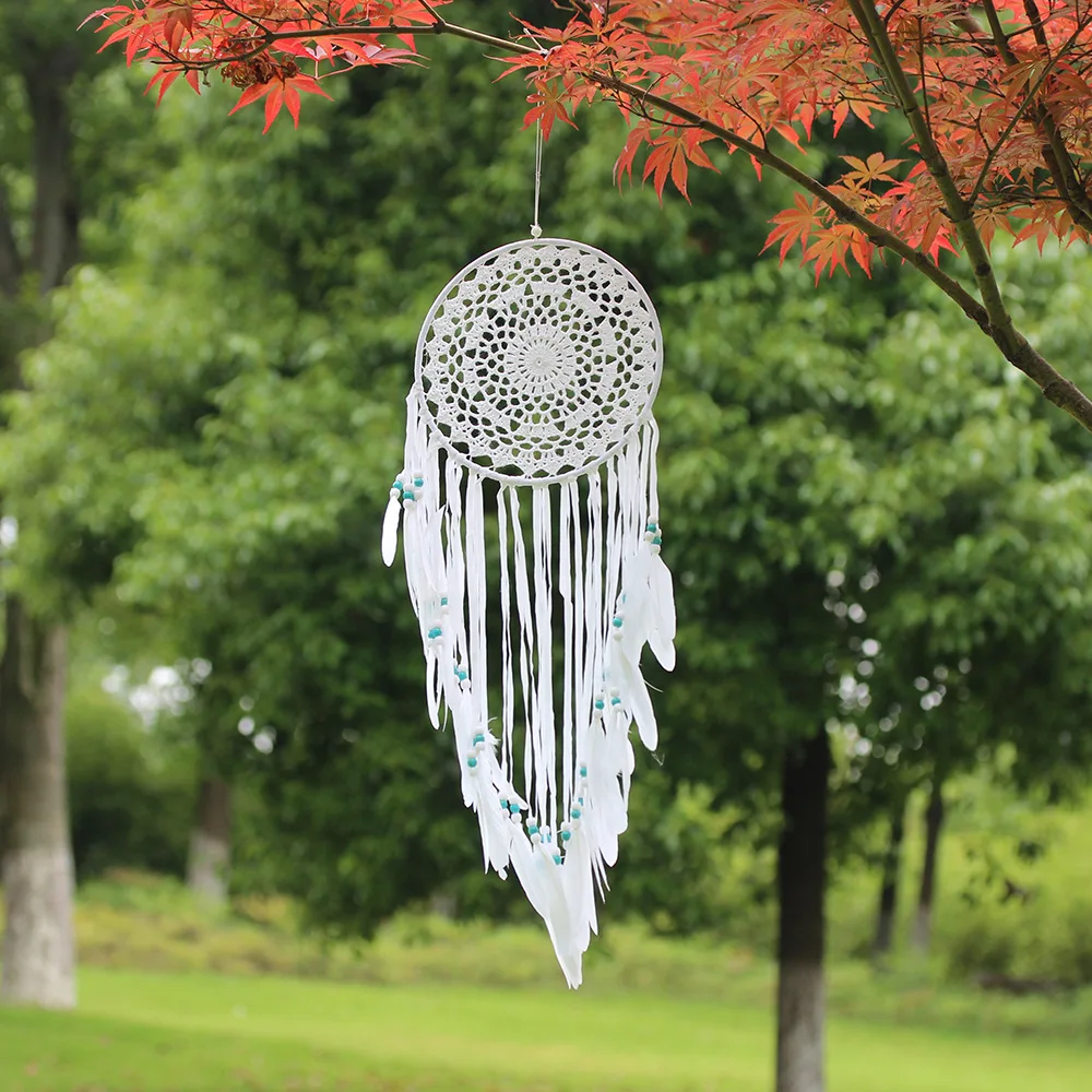 MS6133B Swan Feather Dreamcatcher Feather Hanging Decoration Wall Decoration Indoor Pendant Wall Hanging Decoration