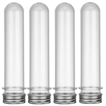 

Test Tube Multi-Purpose Plastic Bottle Candy Clear Nuts Lid Lab USB Cable 45ml 10pcs