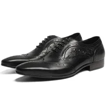 2019 Men Dress Shoes Genuine Leather Office Business Wedding Handmade Brogue Formal Ostrich Pattern Oxfords Mens Shoe 2019 Men Dress Shoes Genuine Leather Office Business Wedding Handmade Brogue Formal Ostrich Pattern Oxfords Mens Shoe