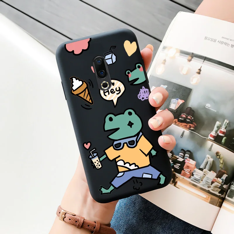 cases for meizu belt TPU Shell Black Soft For Meizu 16 Case Personality Tide Shell For Meizu 16 Plus Case Cartoon Cute Trend Shell For Meizu 16 Case meizu phone case with stones craft Cases For Meizu