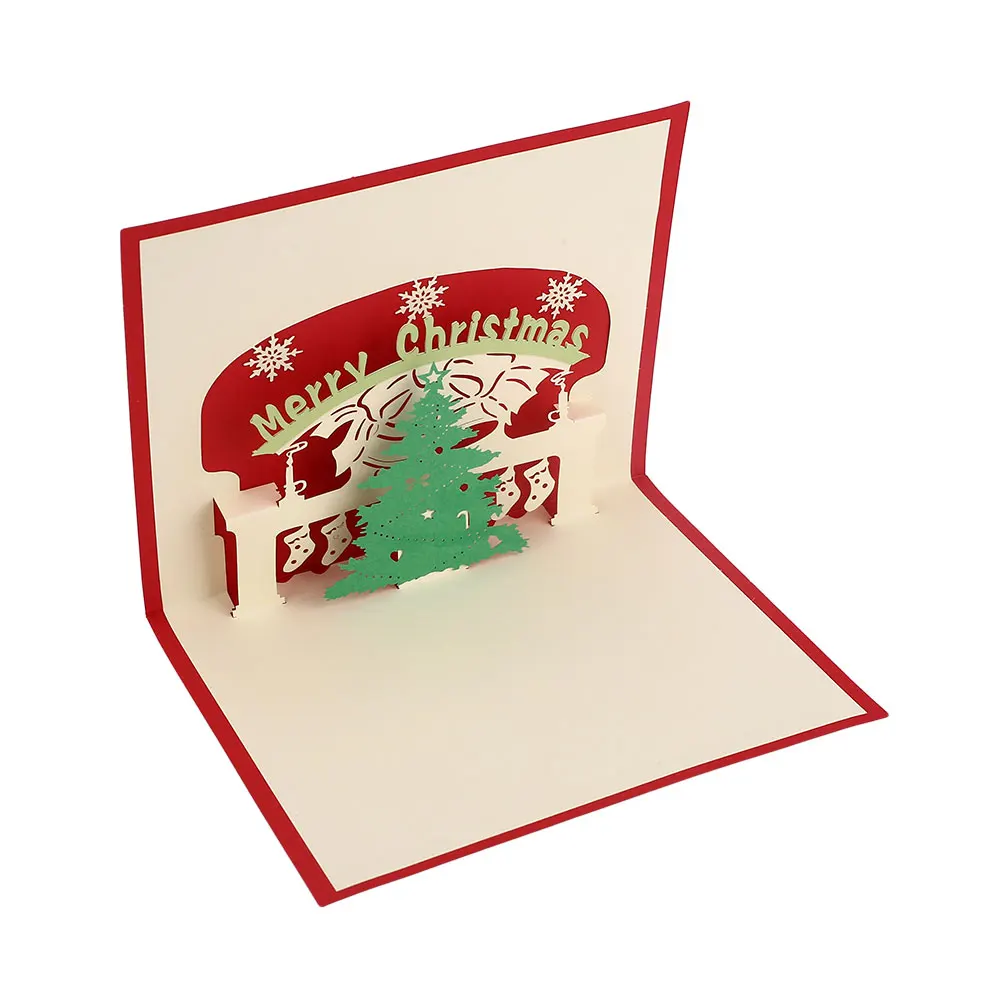 

3D Pop Up Hollow Cards Lover Happy Birthday Christmas Greeting Gift Cards