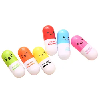 

10PCS Cute Capsule Pill Telescopic Pen Wedding Bridesmaid Guest Gifts Kids Birthday Baby Shower Party Favors Souvenir Giveaway