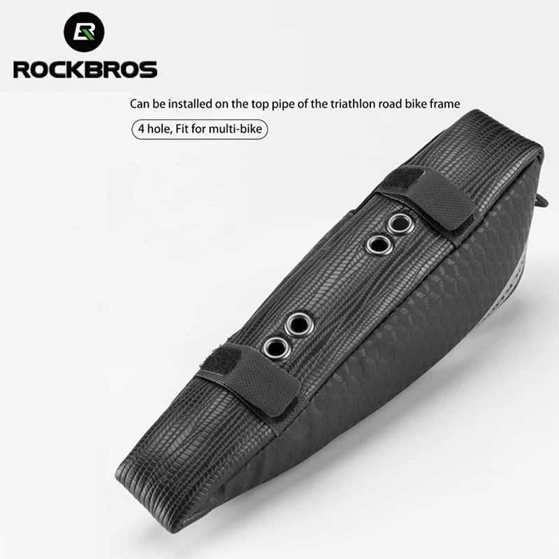ROCKBROS, сумка для шоссейного велосипеда MTB, сумка для велосипеда, сумка для велосипеда, Ультралегкая, верхняя Передняя труба, рама, треугольная сумка, переносная, водоотталкивающая