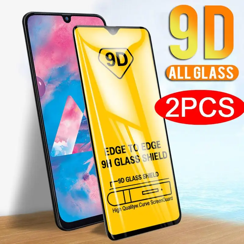 2 предмета в комплекте, Полный Обложка для samsung Galaxy A90 5G A70 A60 A50 A40 A30 A20 A10S A50S M30S M20 A7 A8 A9 9D закаленное Стекло Экран протектор