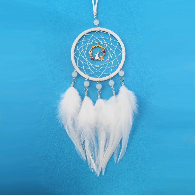 

Exquisite Model Repairs Dreamcatcher Indian Feather Charm Literature And Art Gift Car Pendant