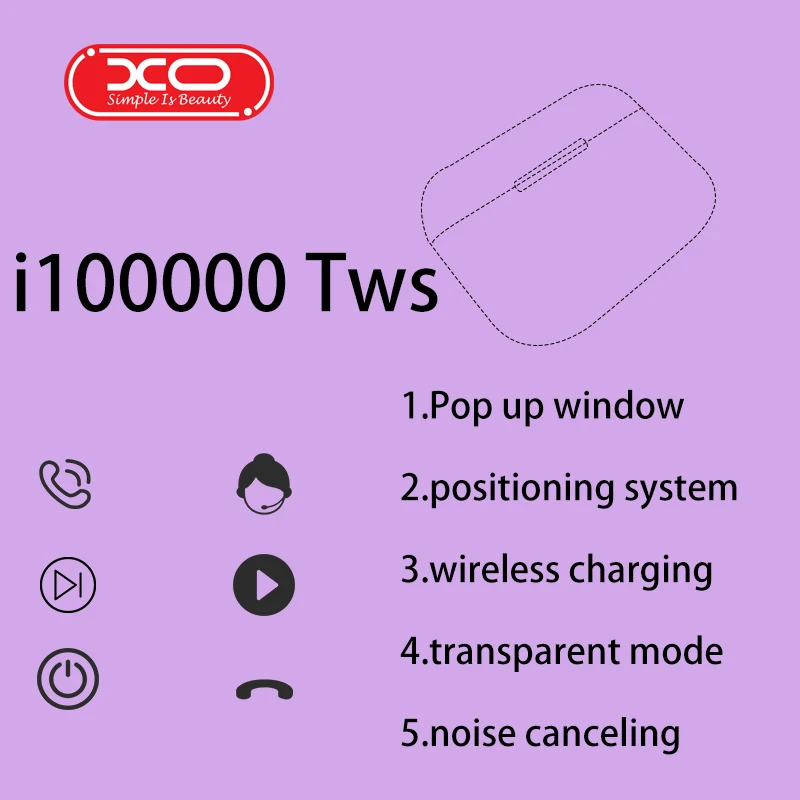 i100000 Pro TWS наушники-вкладыши Blutooth мини беспроводные AirPlus спортивные наушники стерео наушники сенсорные свободные руки