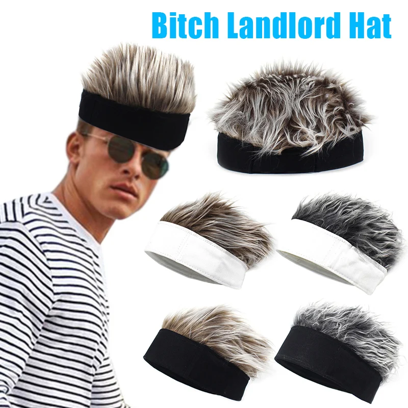 Men Women Beanie Wig Hat Fun Short Hair Caps Breathable Soft Party Outdoor cap hat men hats