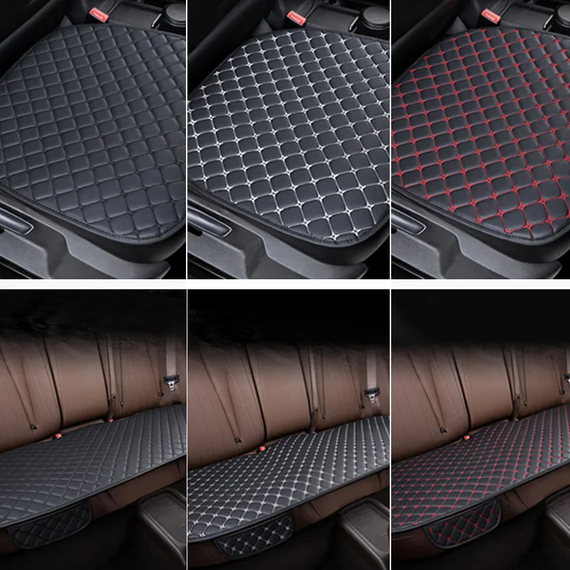 Set coprisedili universali per Auto coprisedili per Auto in pelle Premuin seggiolini Auto tappetini per cuscini coprisedie protezione accessori per Auto - immagine 5