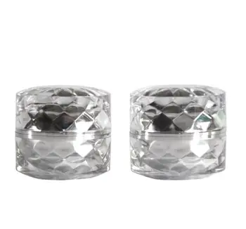 

2pcs/lot 7g acrylic cream box Double emulsion bottle High-end essence sample box (with inner cover) Sub bottling