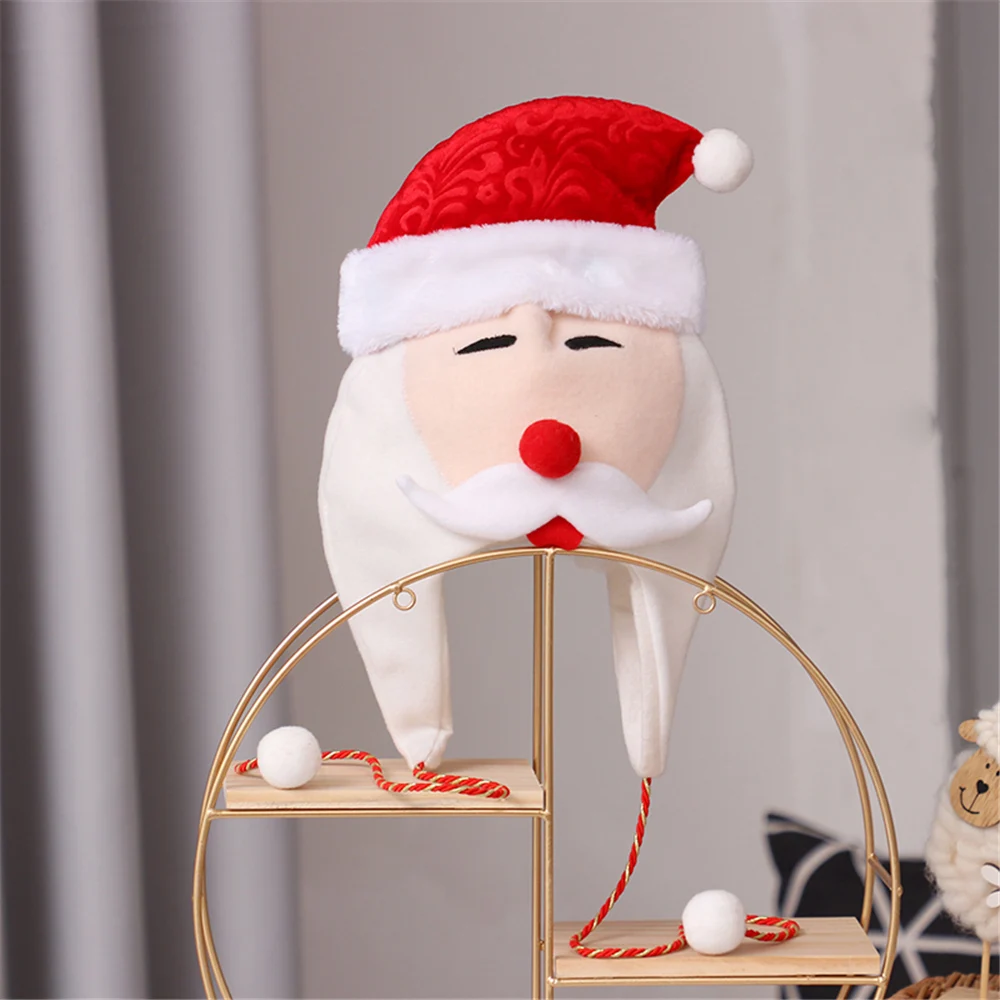 Christmas ear cap santa snowman elk cartoon novelty cartoon worn for children party