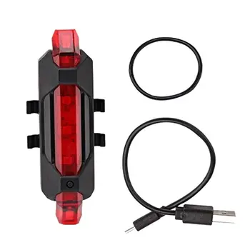 

Bicycle light USB Rechargeable LED Taillight Rear Tail Safety Warning Cycling light Portable Flash Light Super Bright AHPU