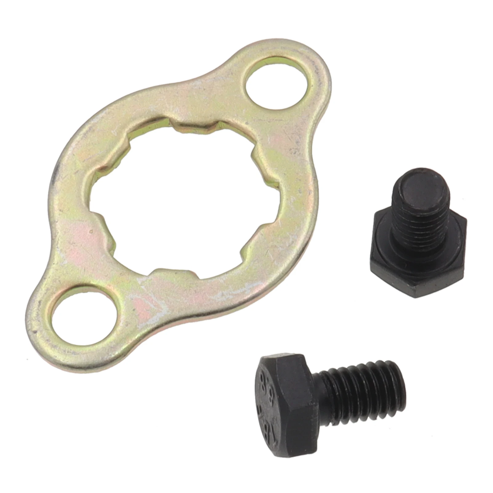 5Sets 17mm 20mm Front Engine 420# 428# Chain Sprocket Retainer Plate Locker Gasket Screw Engine Sprocket