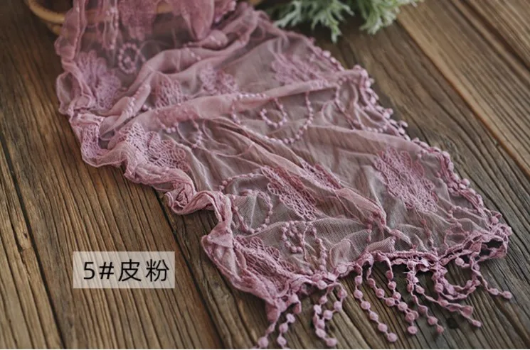 newborn photography props new baby blanket flower lotus leaf lace tassel wrap cloth full moon baby infant photo