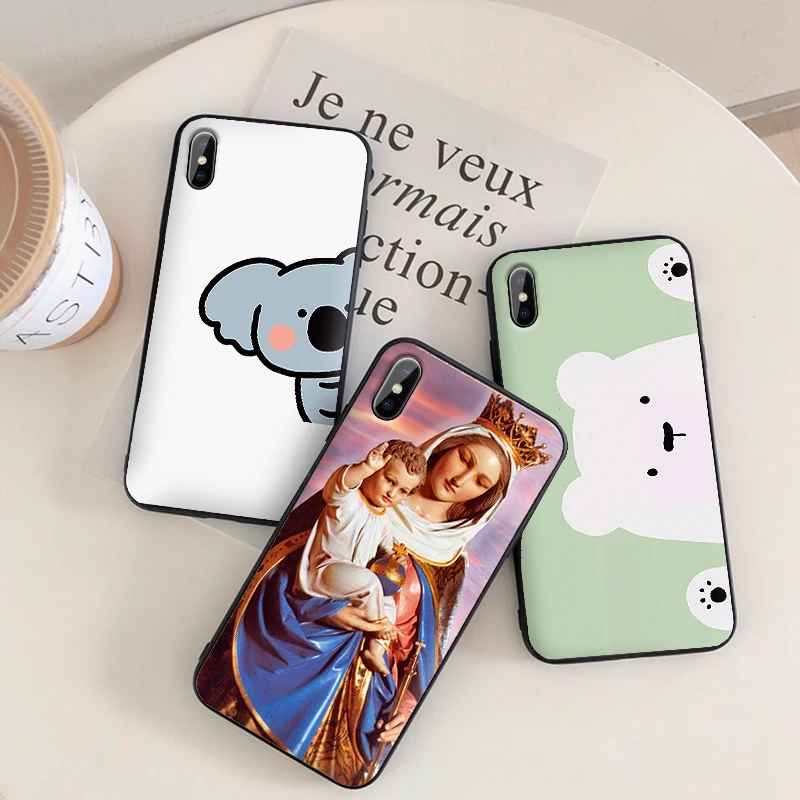 Черный чехол для vivo Y17 Y53 Y55 Y55s Y69 Y71 TPU coque Y81 Y81s Y91C Y93 Y95 Y91 V5 67 V5s V5Lite Y66 Plus caracasa cat painting |