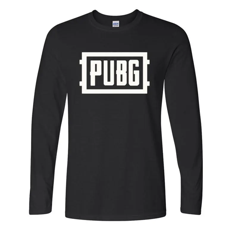 Футболка PUBG с длинным рукавом и круглым вырезом новинка | Мужская одежда