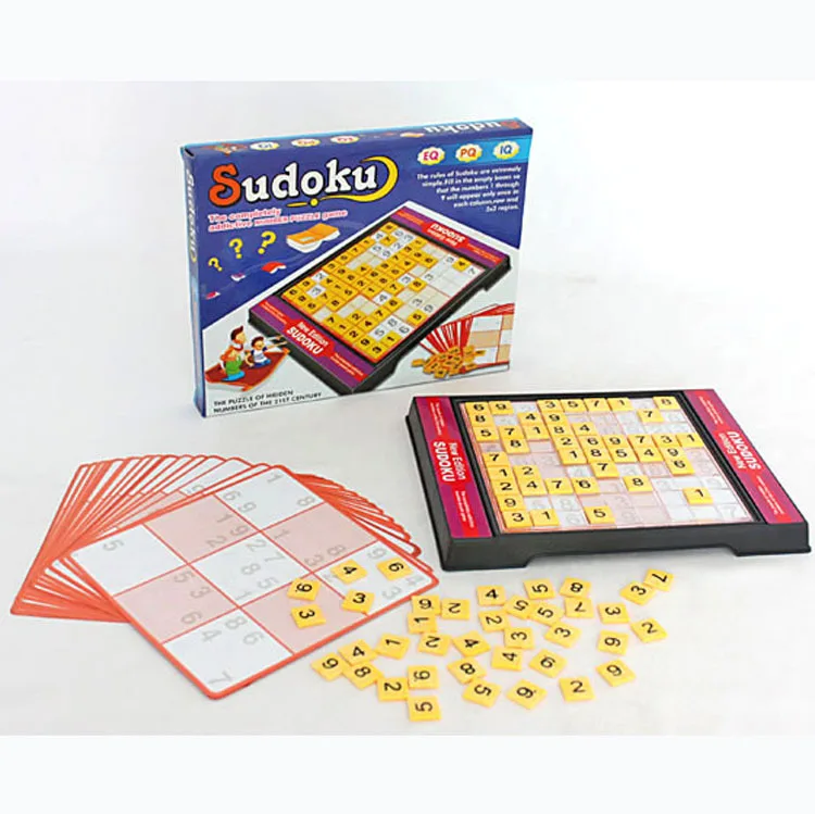 

Children Early Childhood Educational Toy Sudoku Game Chess Mathematics Nine Grid Palace shu du qi Tabletop Game Intelligence The