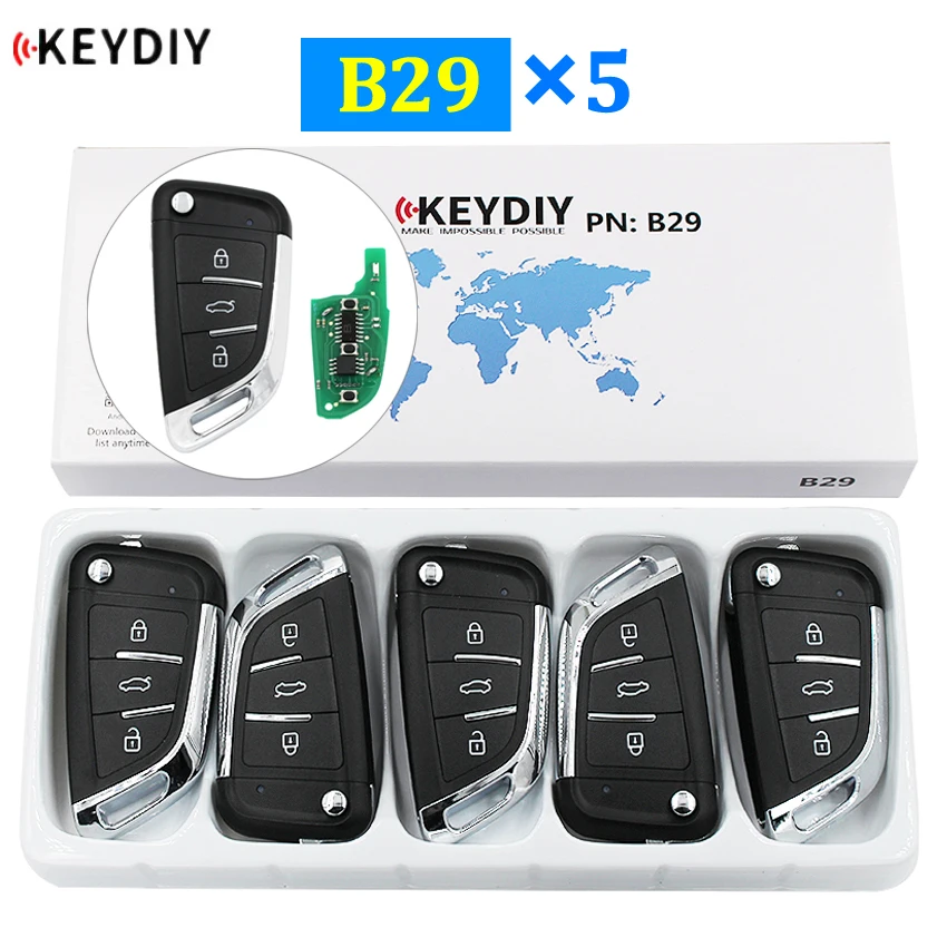 

5Pcs/Lot Universal Remote Key for KD900 URG200 KD900+ Mini KD KD-X2 3 Button Remote Control KD Key Remote Car Key B29 KD Remote