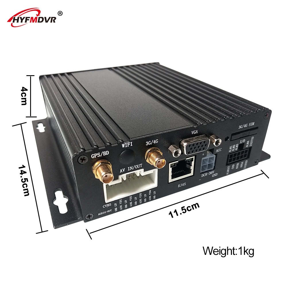 HYFMDVR источник завод грузовик автомобильный мониторинг 4G gps MDVR 4 канальный санитарный автомобиль/большой корабль