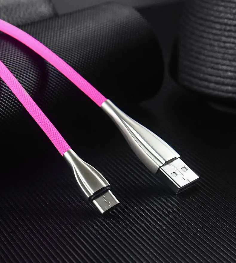 Micro USB кабель 2.4A нейлон Быстрая зарядка USB кабель для передачи данных для samsung Xiaomi Tablet Android мобильный телефон usb зарядка Радужный шнур