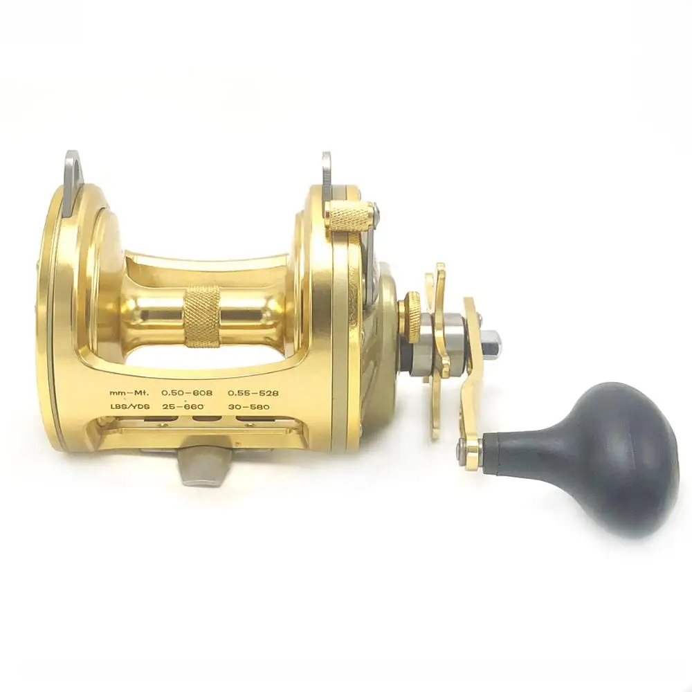 Metal Sea Boat Drum Fishing Reel Jigging Saltwater Lure Carp Coil for Big  Fish Rods Windlass Goods Golden 2022 New Items ACT351