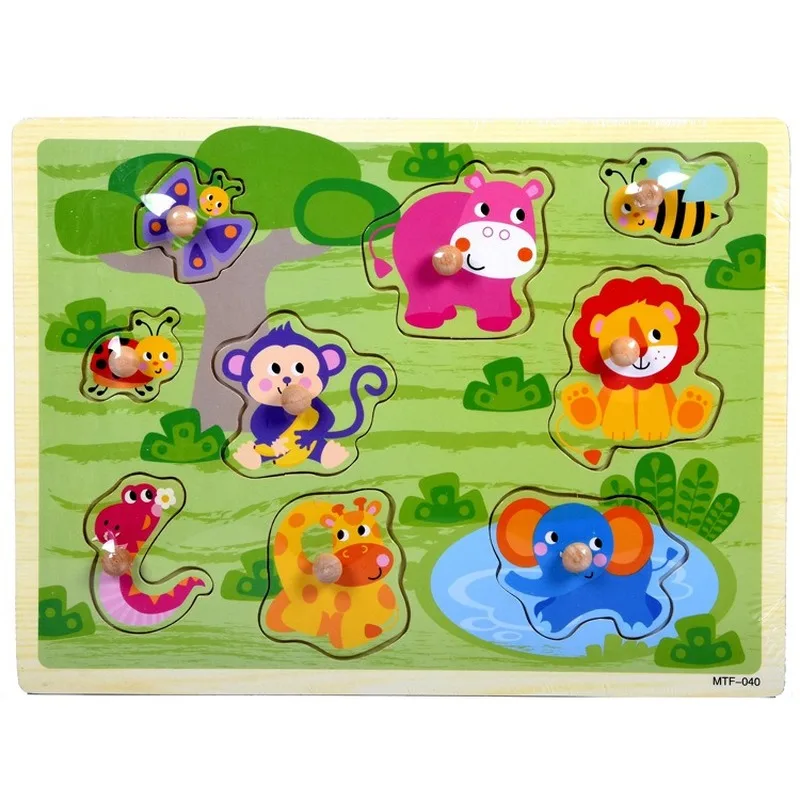 

Kids 3D Puzzle Wooden Toys Colorful Geometry Shape Cognition Wood Puzzle For Children Early Learning Educational Montessori Toys