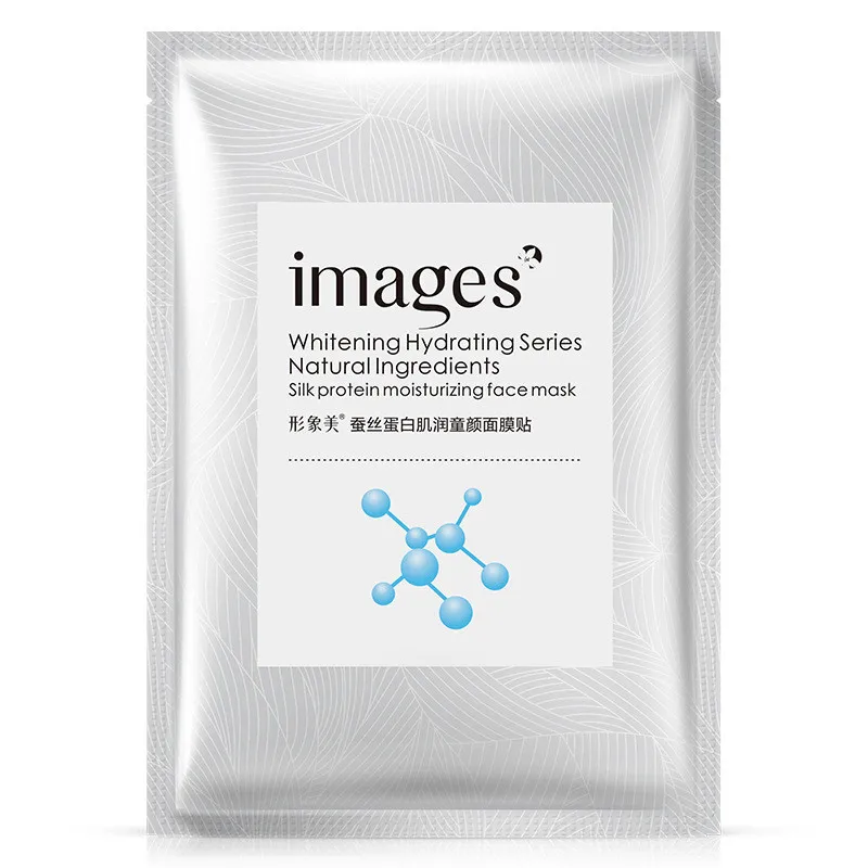 

Images Silk Face Masks Protein Moisturizing Sheet Face mask Firming Shrink pores anti aging anti wrinkle Facial skin care