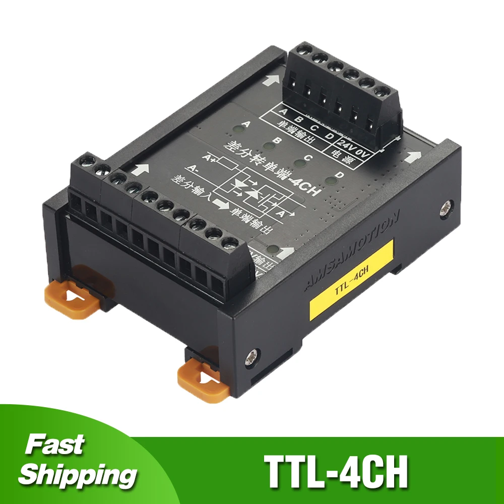 Signal Converter Module Differential to Collector TTL Single Ended NPN PNP Servo Encoder 2 3 4
