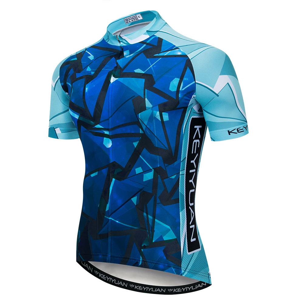 

2019 cycling jersey Men Bike jersey Pro MTB Shirt Maillot Ropa Ciclismo Top Racing Bicycle mountain road cycle top summer blue