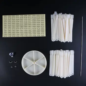 

120PCS False Nail Art Tip Stick Polish Display Fan Practice Card Stand Shelf X7JA