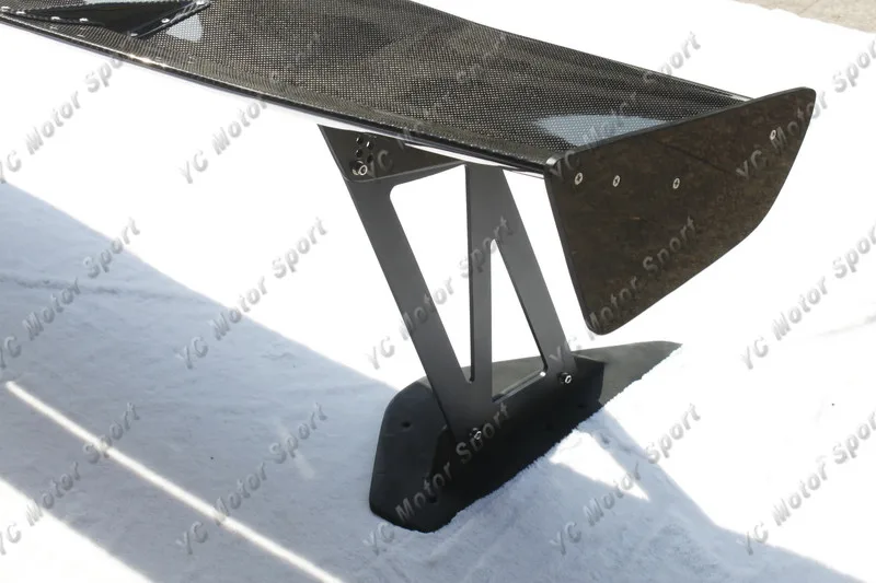 2001-2007 Mitsubishi Evolution 7-9 Voltex Type5 Style Trunk Spoiler GT Wing 1700mm CF with 39mm Aluminum Stands (11)