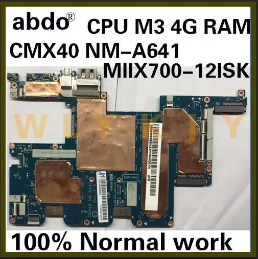 レノボmiix 2 700 12isk Miix700 Miix 700 12isk Cmx40 Nm A641 タブレットマザーボードcpu M3 6y30 4 グラム 100 テストok Laptop Motherboard Aliexpress