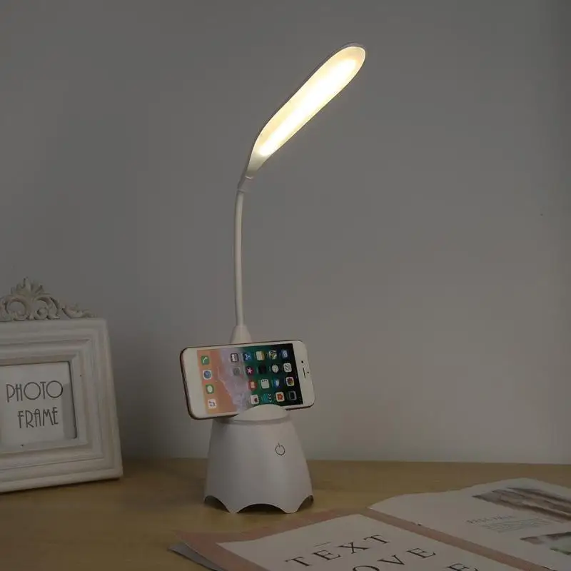 20LED сенсорный Bluetooth аудио Настольная лампа с регулируемой яркостью прикроватный ночной Светильник для спальни Настольный светильник для чтения Складной поворотный