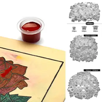 

1000pcs/ set Disposable Tattoo Ink Color Cup Without Holder WSTZ0601 Small Medium Large Size