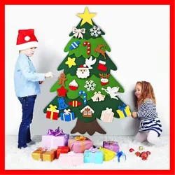 Árbol de Navidad hecho a mano, adornos de Feliz Navidad, decoraciones de Navidad de Santa Claus para el hogar 2022, regalos de Navidad de Año Nuevo 2021