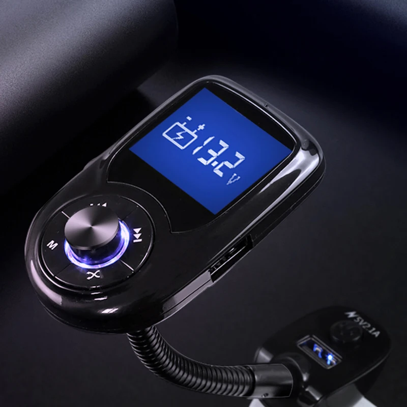Handsfree ЖК-экран Автомобильный Bluetooth MP3-плеер двойной usb зарядка fm-передатчик BT-C3