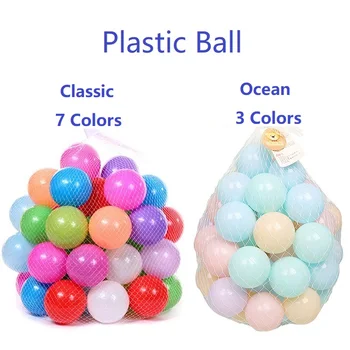 

50 PCS Colorful Plastic Balls Toys Outdoor Sport Soft Water Pool Ocean Wave Ball for Children Kids Baby Funny Toy
