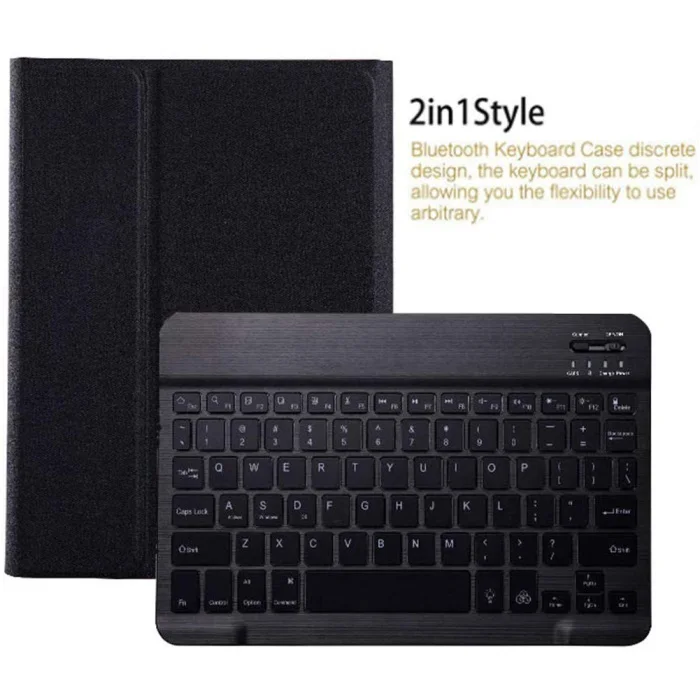Keyboard Leather Case Backlit Folio Cover Wireless Bluetooth Keyboard for iPad 10.2 TU-shop