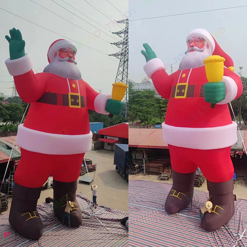 

new design giant Father Christmas 12m 40ft tall large Inflatable Santa Claus with Blower for Christmas Yard Decoration