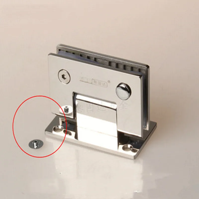 Matte Black Stainless Steel Bathroom Glass Clip Door Hinge 90 Degree New AB Style for Home Improvement