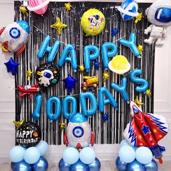 

Space Party Astronaut Balloons Rocket Foil Balloons Galaxy Theme Party Boy Kids Birthday Party Decor Favors Helium Globals