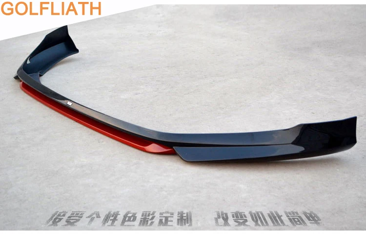 Рассеиватель губ GOFLIATH PP для переднего бампера VW golf 7 VII MK7 2014 2015 2016 не GTI и Rline|front bumper