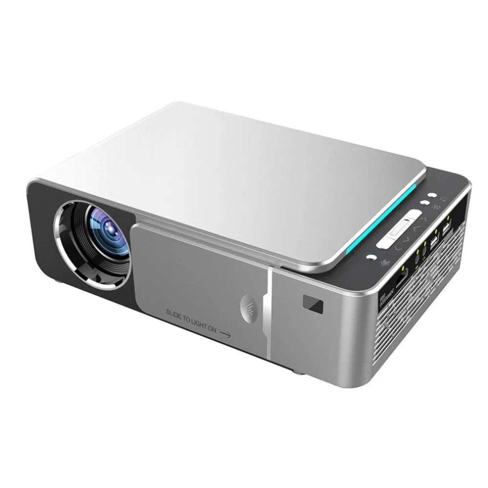  T6 HD LED Projector 1280x720p Optional Android 7.1.2 Portable HDMI USB 1080p Home Theater Projector