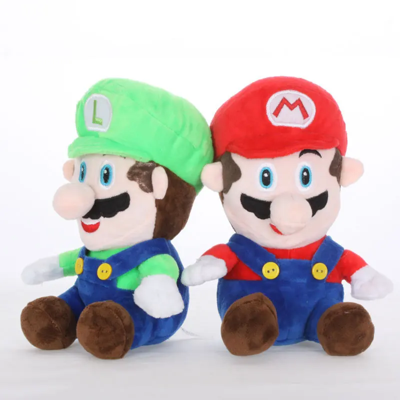 

2 Styles 8 '' Super Mario Bros Luigi Mario Plush Toys Mini Stuffed Toys Soft Dolls For Children Kids