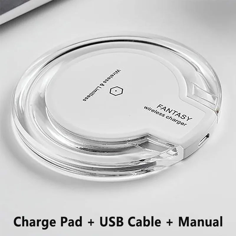 white charger pad FONKEN USB беспроводной зарядный приемник Универсальный Android Micro usb type-C Qi Беспроводное зарядное устройство Модуль зарядного устройства для мобильного телефона - Тип штекера: white charger pad