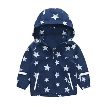 

HONEYKING Children Jackets Autumn Spring Kids Outerwear Coats Cute Cartoon Jackets For Boys Baby Boys Girls Windbreaker
