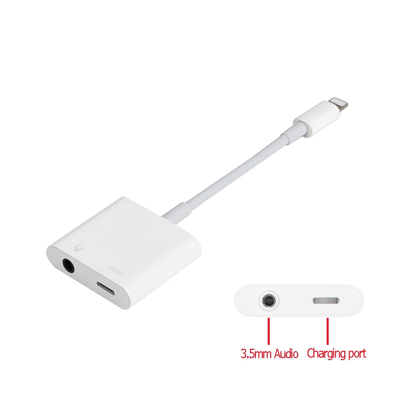 Reilim 3 5mm Jack Headphone Adapter Aux 3 5 mm Audio Charging Adapter for iPhone 7 8 X XR XS MAX for Lightning Cable Converter